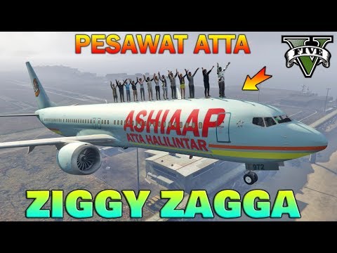 GEN HALILINTAR NAIK PESAWAT ATTA - GTA 5 YOUTUBER KOCAK PARODY