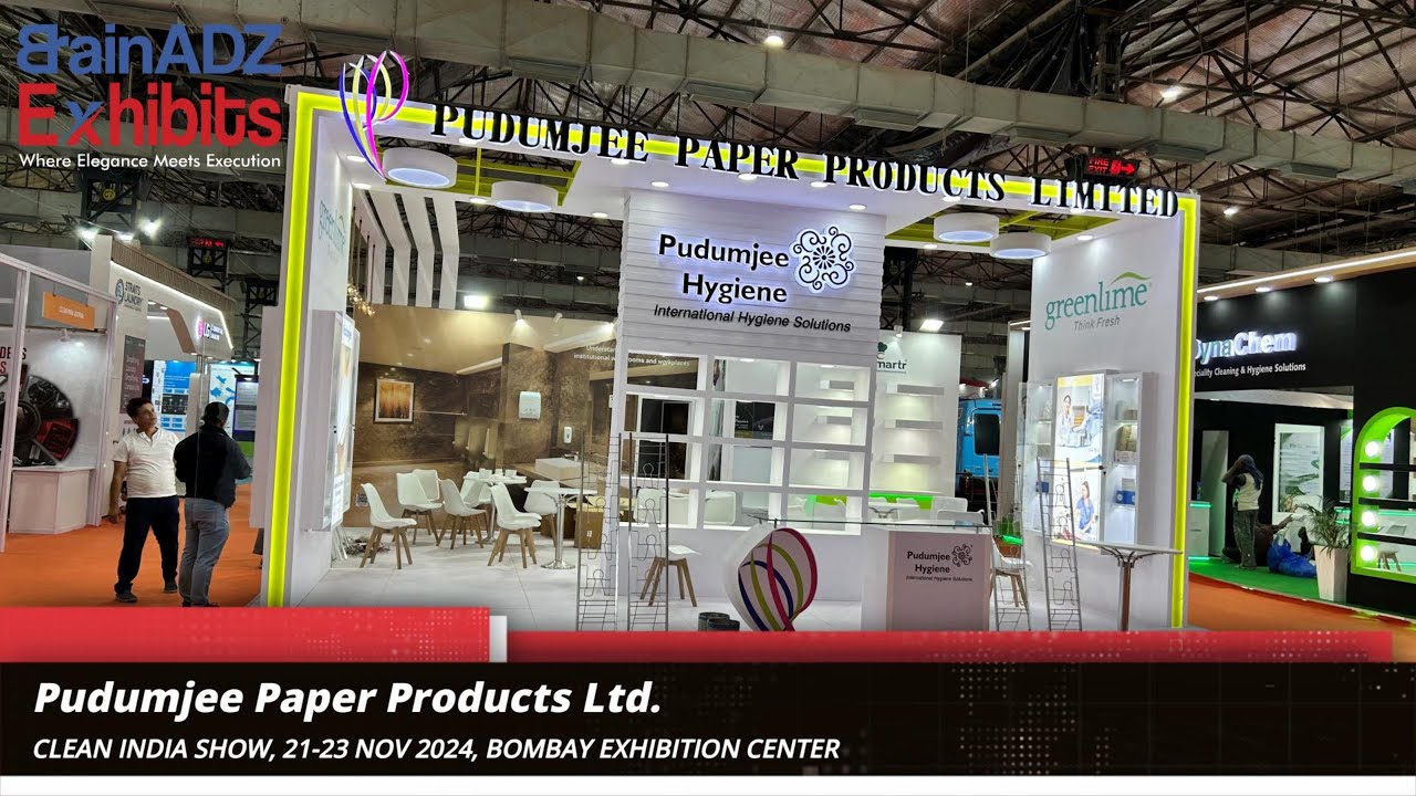 Pudumjee Paper Products Ltd. at Clean India Show 2024 – Designed & Built by BrainADZ Exhibits