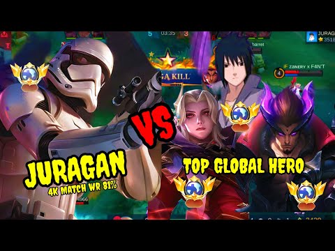 TOP 2 GLOBAL RANK LEADERBOARD JURAGAN VS TOP GLOBAL HERO | GAMEPLAY KIMMY Mobile Legends ‼️