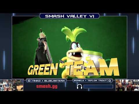 Smash Valley VI Wii U Doubles - TimKO + Blue Lantern (G) vs IronElk + TeflonTrout - Losers Bracket