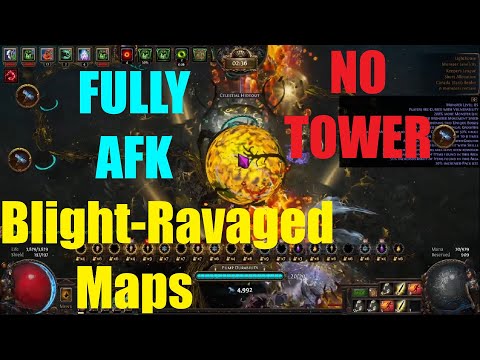 FULLY AFK Blight-Ravaged Maps (NO TOWERS) in Keepers League 【Path of Exile 3.27】  - 1345