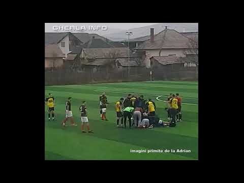 Jucator accidentat la meciul Unirea Iclod - Sportiv 2,0 Cluj-Napoca 8 03 2020