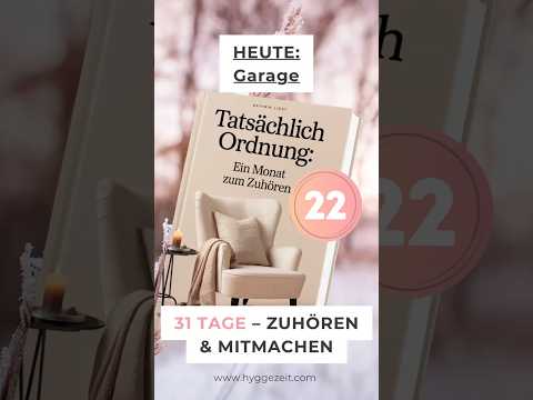 Tag 22/31:⭐️ Chaos in der Garage? Das kann teuer werden ⭐️