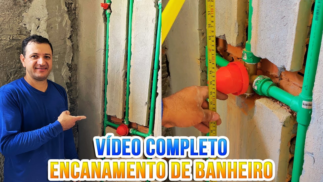 COMO FAZER ENCANAMENTO DE BANHEIRO VÍDEO COMPLETO (PASSO A PASSO)