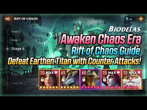 Defeat Earthen Titan with Counter Attacks! | Rift of Chaos Guide | Awaken Chaos Era