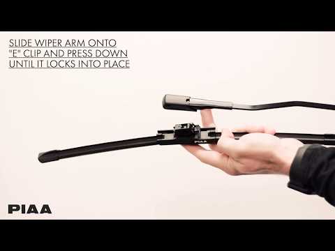 PIAA Si-Tech Wiper Install on Mercedes Benz Arm with E Adapter