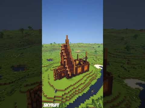 Wooden House in Minecraft | #Shorts Timelapse