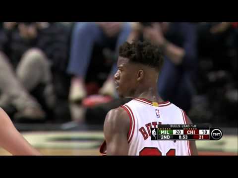 Bulls and Bucks scrap: Aaron Brooks and John Henson, Jimmy Butler and O.J. Mayo