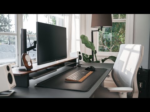 Clean Modern Desk Setup | Home Office