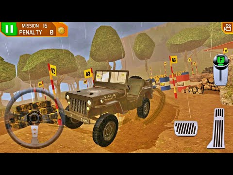 Army Jeep Driving in 4x4 Dirt Offroad Parking - Best Android Gameplay