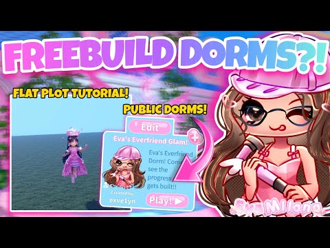 How To Build On A FLAT PLOT in Royale High! | Guide To Royale High / Dorm Builds