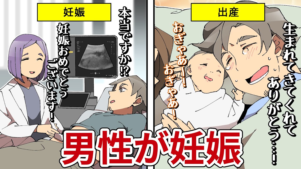 【実話】男性が妊娠!?さまざまな葛藤と立ちはだかる法律問題とは？【法律系マンガ動画】