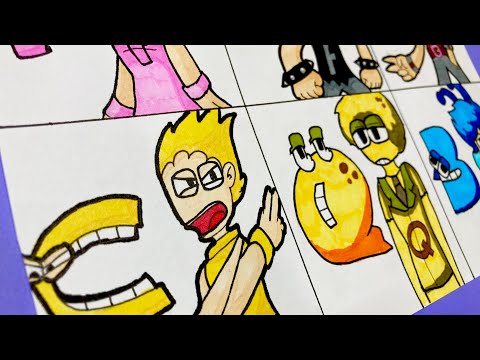 Drawing Alphabet Lore - Real Life / Humanized Alphabet Lore / C Q B