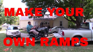 Fat Guy Makes Ramps for His Riding Mower