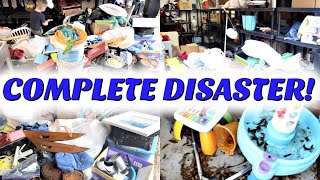 COMPLETE DISASTER CLEANING MOTIVATION! EXTREME CLEAN WITH ME 2020! GARAGE & OUTDOOR DECLUTTER! SAHM