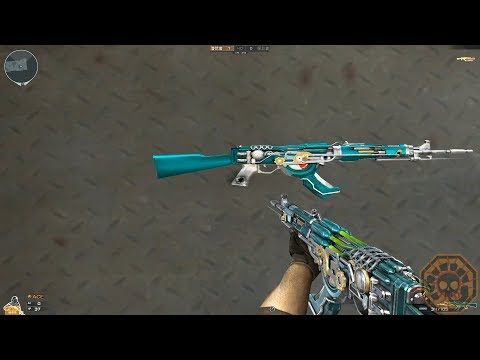 【CF】 Cross Fire China || AK47-Knife Steel Empire Noble Green (机械青龙) !