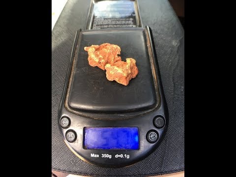 The ZED finds a lovely nugget at half a metre