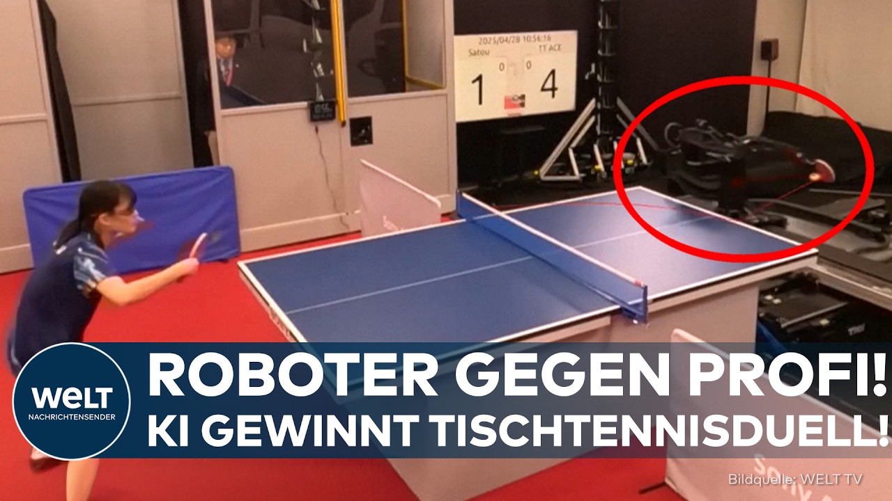 KI-DURCHBRUCH: Roboter gewinnt gegen Tischtennis-Profi! Erstaunlicher Test sorgt für Aufsehen!