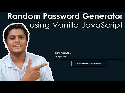 Creating A Random Password Generator Using Vanilla Javascript Complete Tutorial Code Grind