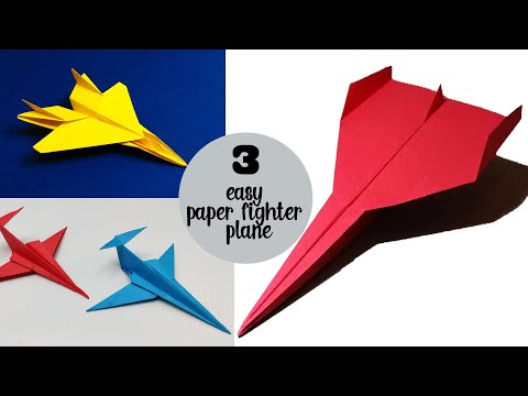 How To Make 3 EASY Paper Airplanes that FLY FAR |