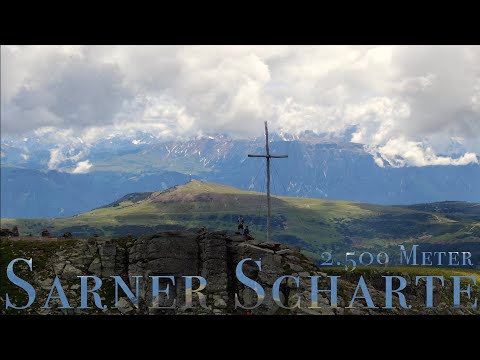 Die Sarner Scharte aus der Vogelperspektive (4K)