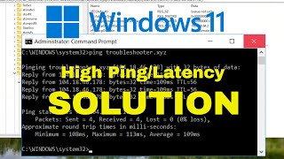 How To Fix HIGH PING Problem In Windows 11 - Quick Tutorial