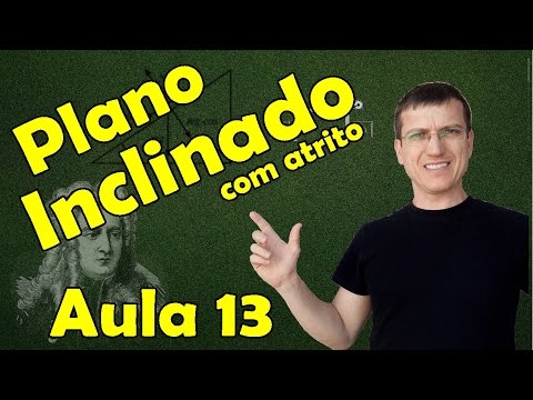 PLANO INCLINADO COM ATRITO - DINÂMICA - AULA 13 - Prof  Marcelo Boaro