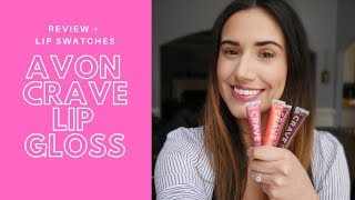 Avon Crave Lip Gloss Review + Swatches