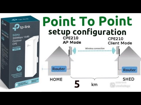 Tp-Link Outdoor CPE 210 Point To Point Configuration Setup
