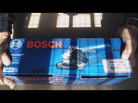 Angle Grinder BOSCH GWS 9 125S  Unboxing and Test