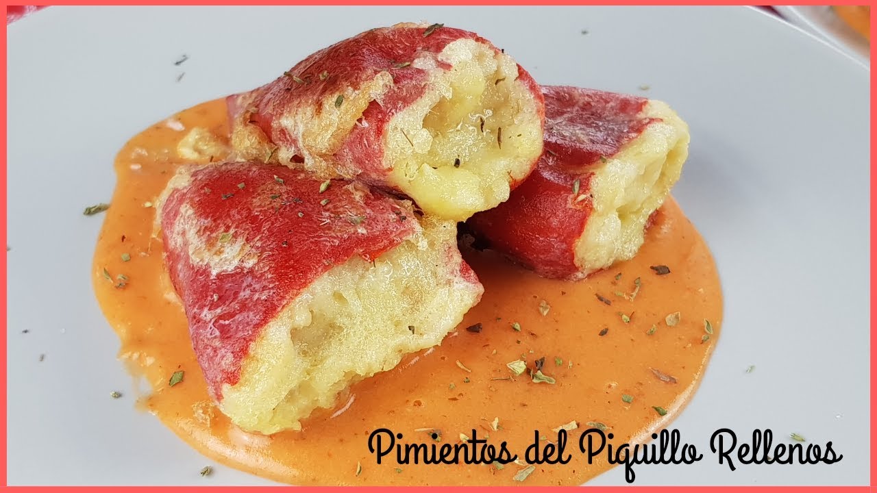 PIMIENTOS del PIQUILLO rellenos de BRANDADA DE BACALAO