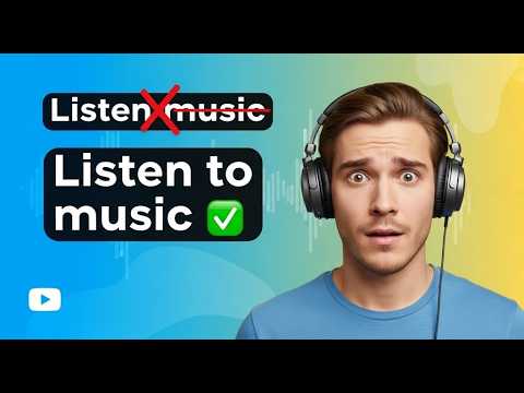#54 "Listen Music" or "Listen TO Music"? ๐ง | Common Mistakes (B1)