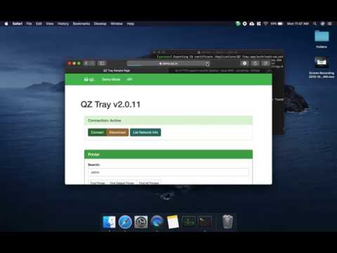 QZ Tray - macOS Catalina Fix