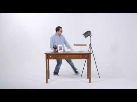 Warm Shaker 48" Wide Writing Desk Video 1