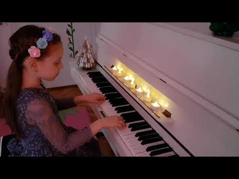 Silent Night, piano interpretation at the age of 7 years
