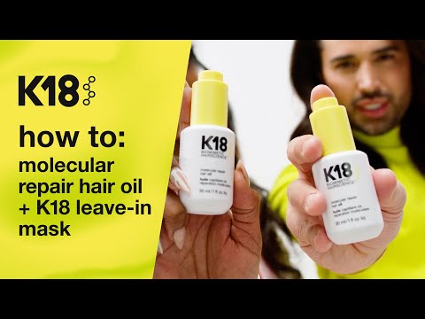 K18 Hair: How to use molecular repair hair oil + K18...