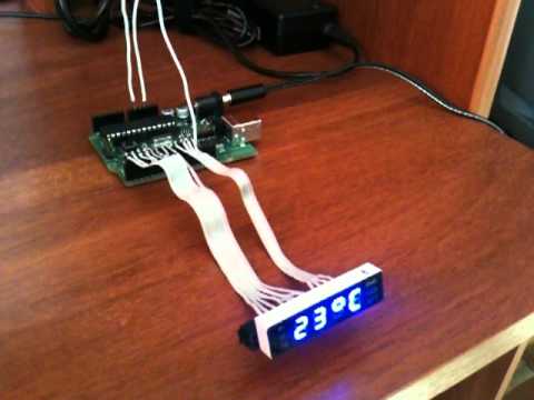 Freeduino - термометр с индикатором от DVD - плеера Sony