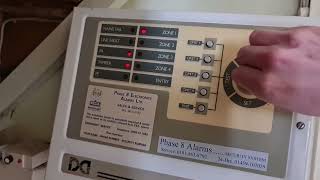 Old burglar alarm Panic button test
