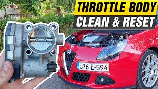 FIX ROUGH IDLE, POOR ACCELERATION, STALLING, THROTTLE BODY CLEAN AND RESET ALFA GIULIETTA