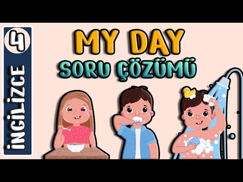 4.Sınıf İngilizce 5.Ünite TEST | My Day | İngilizce Öğreniyorum