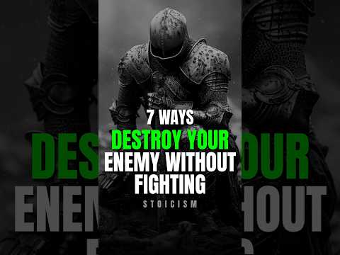 7 Ways to Destroy Your Enemy Without Fighting | Stoic Wisdom