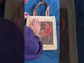 Transferring a magazine image to a blank tote bag with modge podge!