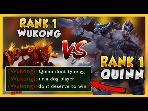 RANK 1 QUINN WORLD TILTS THE #1 WUKONG WORLD (Ft. TL JENSEN GOING 1-12 ON JAYCE) - League of Legends