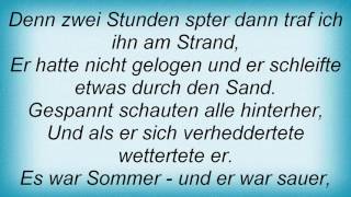 Stefan Raab - Es War Sommer Lyrics