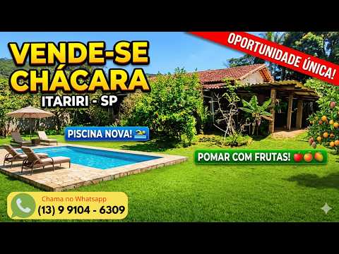🌿 Chácara à Venda em Nova Itariri – Itariri/SP | PISCINA E POMAR