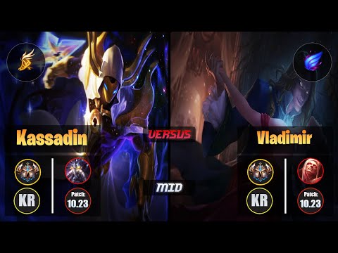 Challenger KASSADIN [Fleet Footwork] (Mid) VS  VLADIMIR - Challenger KR Patch 10.23