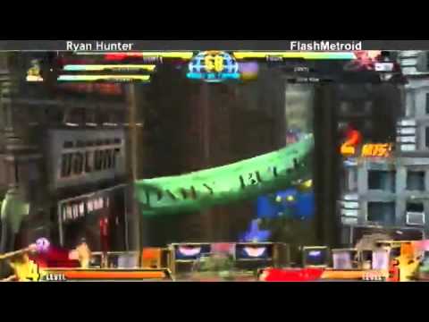 6-2-11 Ryan Hunter (Dante/Amaterasu/Dormammu) vs FlashMetroid (Iron Man/Dante/Tron) 5 - MvC3