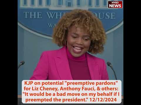 Q: pardon for James Biden? Liz Cheney, Anthony Fauci & others? Chinese Xi Inauguration?