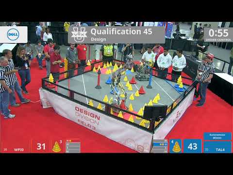 2018 VEXU Design Q45 - WPI0 vs TAL4 - 53 to 43