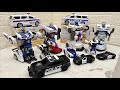 Police Car Transform Collection Police Car Toys Robot Mobil Polisi